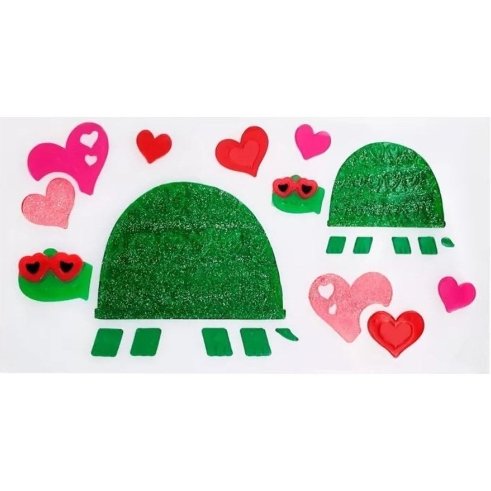 NEW Cute Turtle Window Gel Clings Stickers 22 count Heart Love Turtles Decals!‎ - Picture 2 of 3